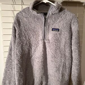Patagonia fleece quarter-zip jacket with collar